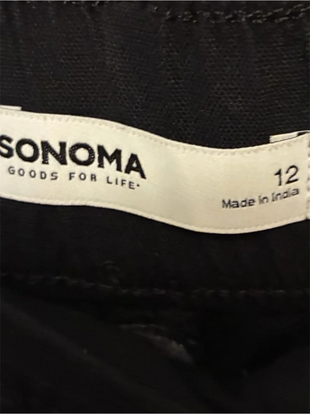 Sonoma Black Utility Capri Pants – Size 12 – NWT